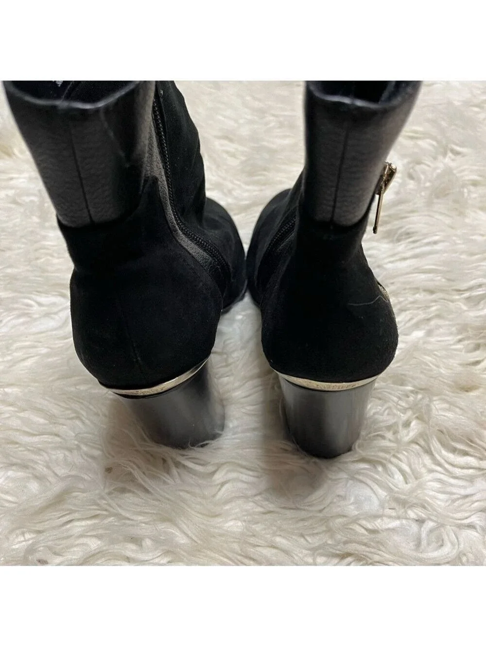 Juicy Couture Women’s Black Suede Ankle Boots. Size 10